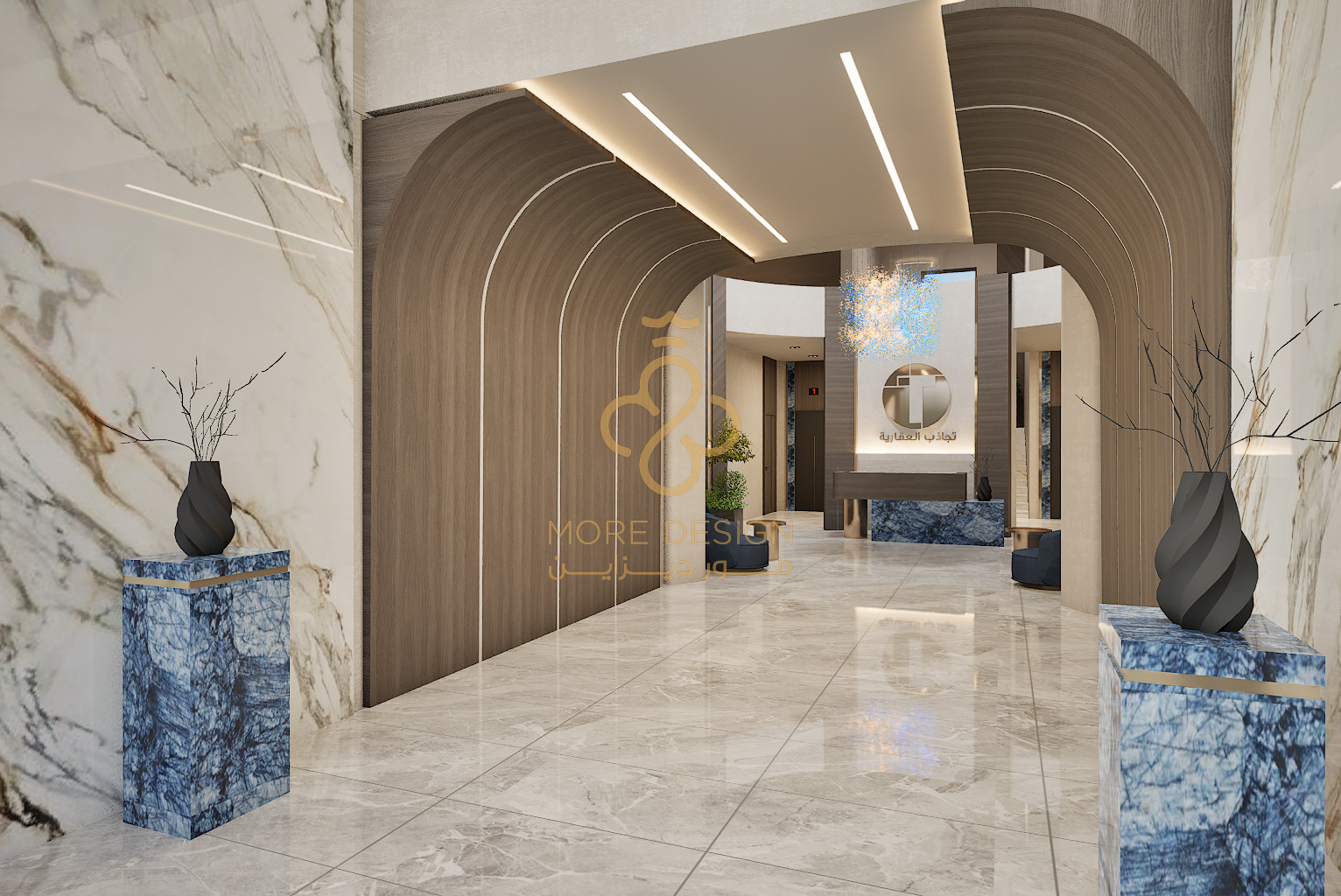 مدخل مبنى تجاري – Commercial Building Entrance | الرياض